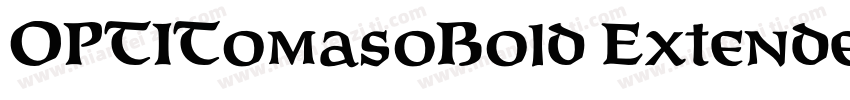 OPTITomasoBold Extended字体转换